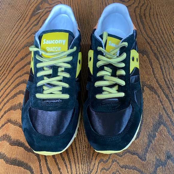 Saucony Black and Yellow Women's Athletic Shoes - Picture 3 of 6